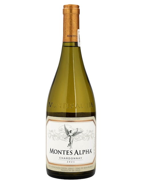 Vino blanco chardonnay Montes Alpha Chile 750 ml