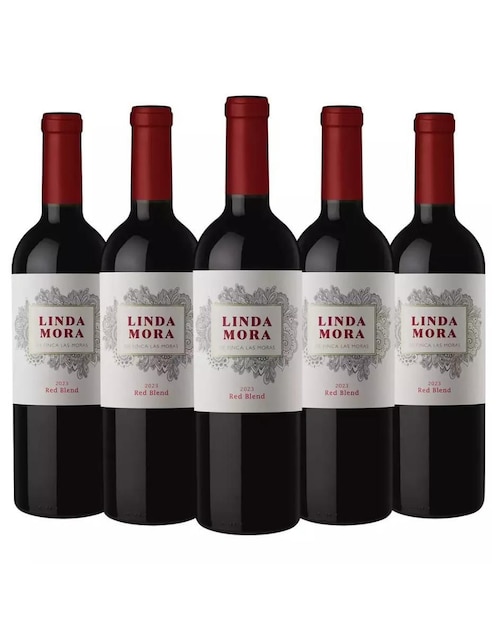 Set vino tinto Finca Las Moras Linda Mora varietal 750 ml