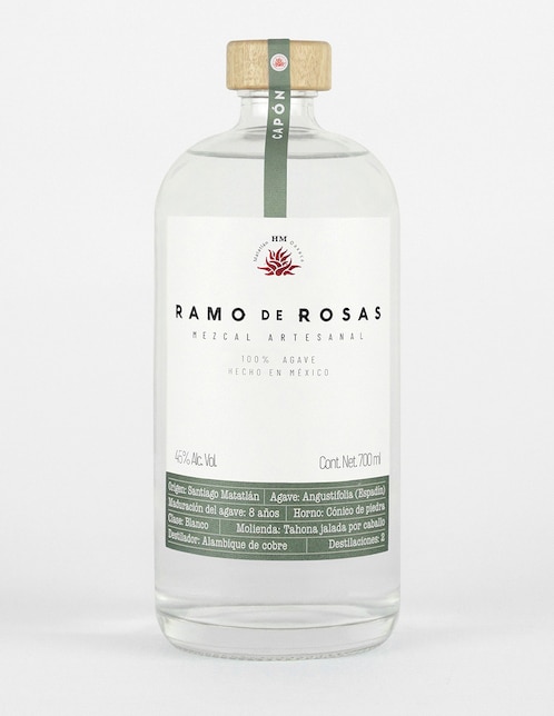 Mezcal Ramo de Rosas Espadín Capón joven 700 ml 1