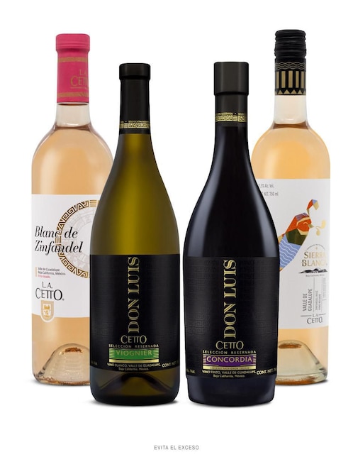 Set de vino rosado ensamble seco La Cetto 750 ml