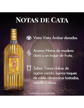 Tequila Centenario tipo Reposado