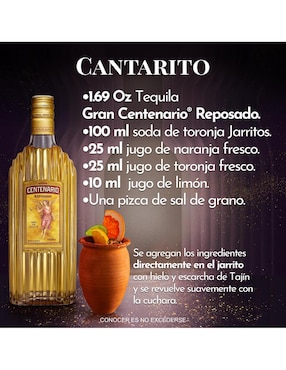 Tequila Centenario tipo Reposado