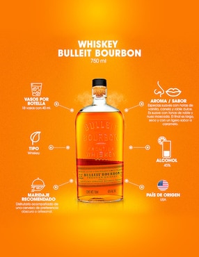 Whisky Bourbon Bulleit 750 ml