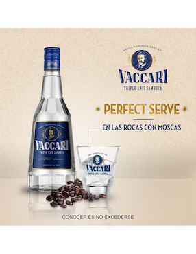 Licor Vaccari sabor dulce sambuca 700 ml