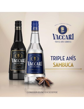 Licor Vaccari sabor dulce sambuca 700 ml