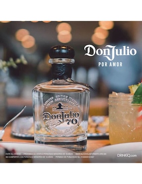Tequila Don Julio 70 tipo Cristalino 700 ml