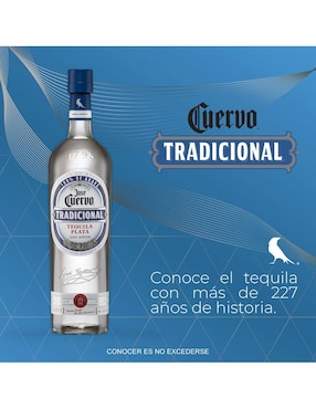 Tequila Tradicional tipo Plata 950 ml