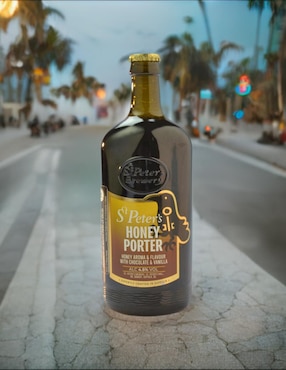 Cerveza obscura St Peters Honey Porter miel 500 ml