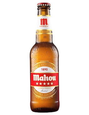 Cerveza Clara Mahou 5 Estrellas 330 Ml