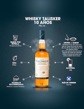 Whisky Scotch Talisker 750 ml