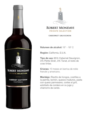 Vino tinto Robert Mondavi Private Selection cabernet sauvignon