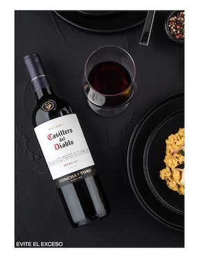 Vino tinto Casillero Del Diablo merlot 750 ml