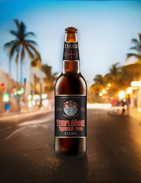 Cerveza obscura Templarske 500 ml