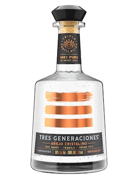 Tequila 3 Generaciones tipo Añejo cristalino 700 ml
