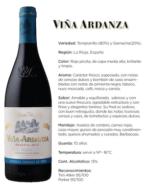Vino tinto Viña Ardanza La Rioja Alta tempranillo 750 ml