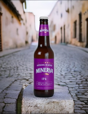 Cerveza clara Minerva frutal 355 ml