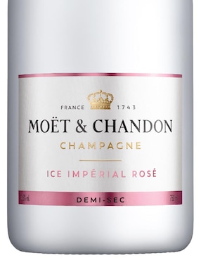 Champagne blanco Pinot Noir Moët & Chandon Ice Imperial Rosé Francia 750 ml