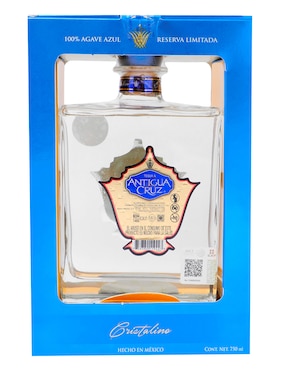 Tequila Antigua Cruz tipo Añejo cristalino 750 ml
