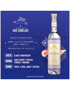 Mezcal 400 Conejos Joven 700 ml