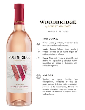 Vino rosado varietal semi seco Woodbridge 750 ml