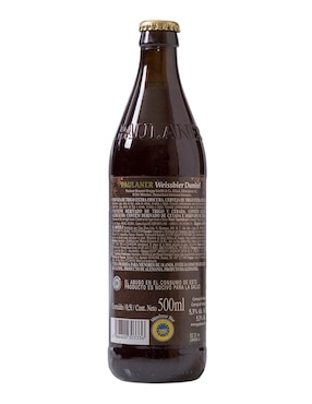 Cerveza obscura Paulaner Weissbier Dunkel café 500 ml