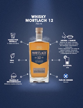 Whisky Scotch Mortlach 20 Años Single Malt
