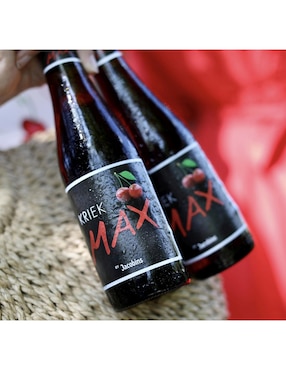 Cerveza obscura Kriek Max artesanal frutos rojos 250 ml