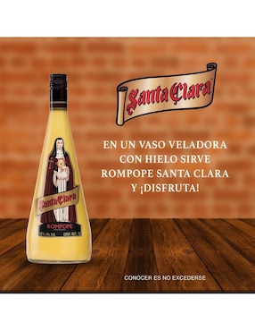 Licor de rompope Santa Clara sabor dulce 1 L