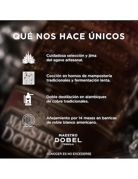 Tequila Maestro Dobel tipo Añejo 700 ml