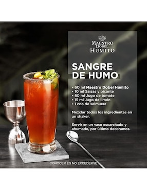 Tequila Maestro Dobel Humito tipo Blanco 700 ml