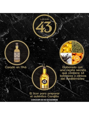 Licor de brandy Licor 43 sabor frutal 700 ml