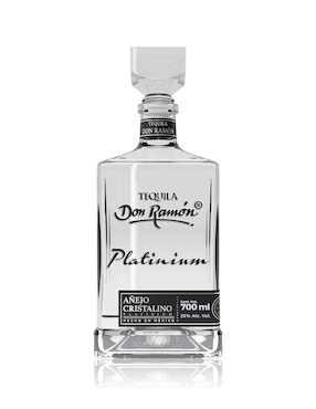 Tequila Don Ramón Platinium Tipo Añejo Cristalino 700 Ml