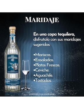 Tequila Gran Centenario 40 tipo blanco 700 ml