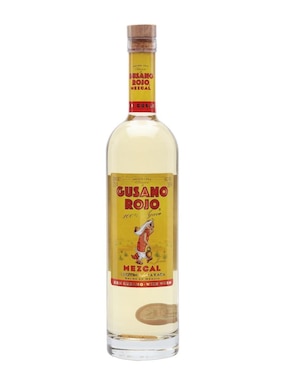 Caja De 6 Piezas Mezcal Gusano Rojo 1 L