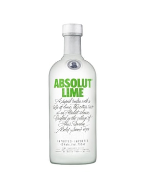 Pack De 4 Vodka Absolut Lime 750 Ml