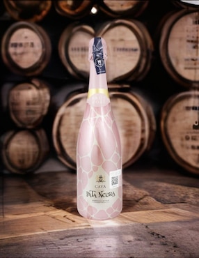 Vino espumoso rosado Pinot Blanc Pata Negra Cava Brut España 750 ml
