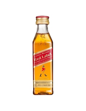 Caja De 50 Whisky Johnnie Walker Etiqueta Roja Mini 50 Ml