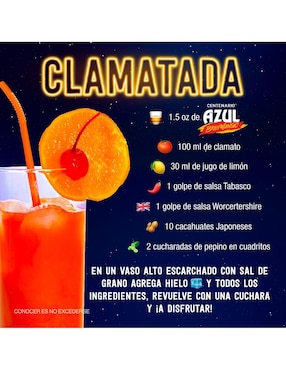Licor de tequila Centenario Azul Baby Mango 700 ml