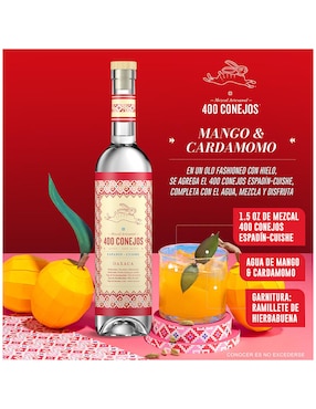Mezcal 400 Conejos Cuishe Joven 750 ml