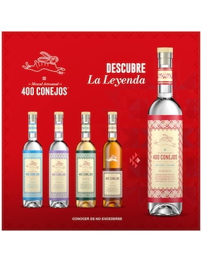 Mezcal 400 Conejos Cuishe Joven 750 ml