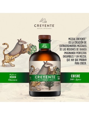 Mezcal Creyente Cuishe Joven 750 ml