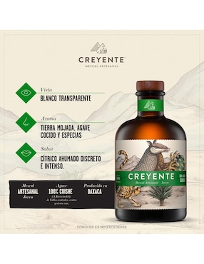 Mezcal Creyente Cuishe Joven 750 ml