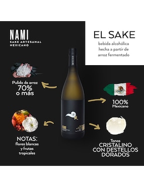 Sake sabor floral y afrutado 750 ml
