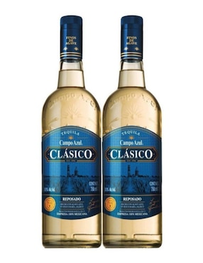 Pack De 6 Tequila Campo Azul Reposado Duo 750 Ml