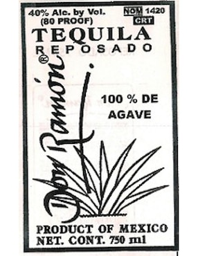 Caja de tequila Don Ramón tipo Reposado 12 piezas 750 ml c/u