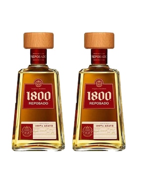 Paquete De 2 Piezas Tequilas 1800 Reposado