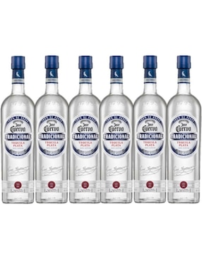 Pack De 6 Tequilas José Cuervo Tradicional Plata 950 Ml