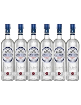 Pack De 6 Tequilas José Cuervo Tradicional Plata 695 Ml