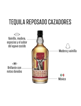Caja de tequila Cazadores tipo Reposado 4 piezas 950 ml c/u