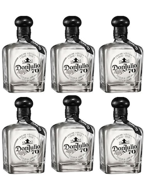 Pack De 6Tequila Don Julio Tipo Añejo Cristalino 700 Ml